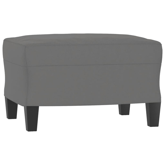 Set de canapele cu perne, 3 piese, gri închis, microfibră - WALTI WALTI