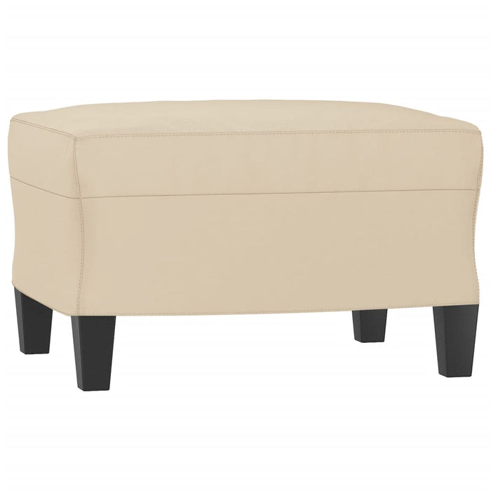 Set de canapele cu perne, 3 piese, crem, microfibră WALTI