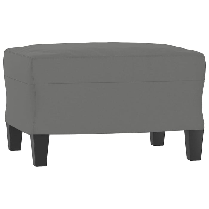 Set de canapele cu perne, 3 piese, gri închis, microfibră - WALTI WALTI