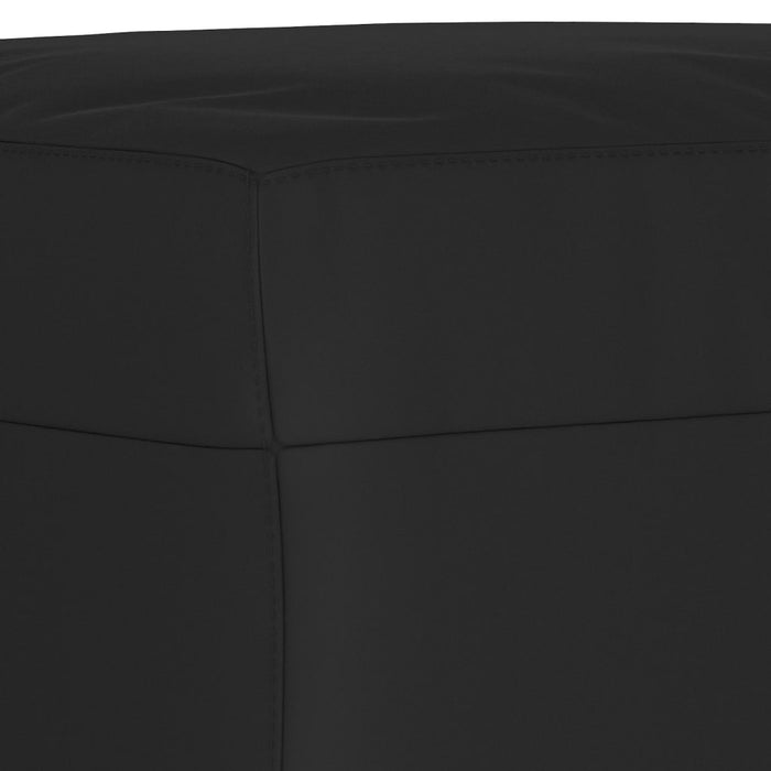 Set de canapele cu perne, 3 piese, negru, microfibră - WALTI WALTI