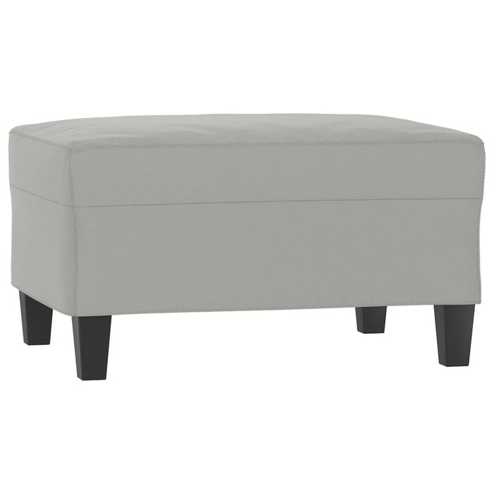 Set de canapele cu perne, 3 piese, gri deschis, microfibră - WALTI WALTI