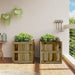 Jardiniere de gradina , 2 buc., lemn de pin impregnat - WALTI WALTI
