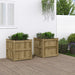 Jardiniere de gradina , 2 buc., lemn de pin impregnat - WALTI WALTI