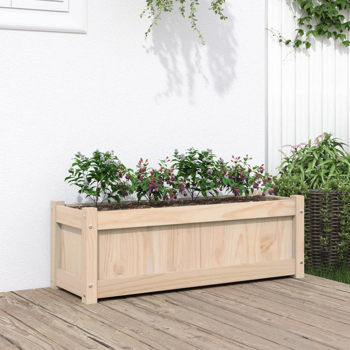 Jardinieră de grădină, 90x31x31 cm, lemn masiv de pin - WALTI WALTI
