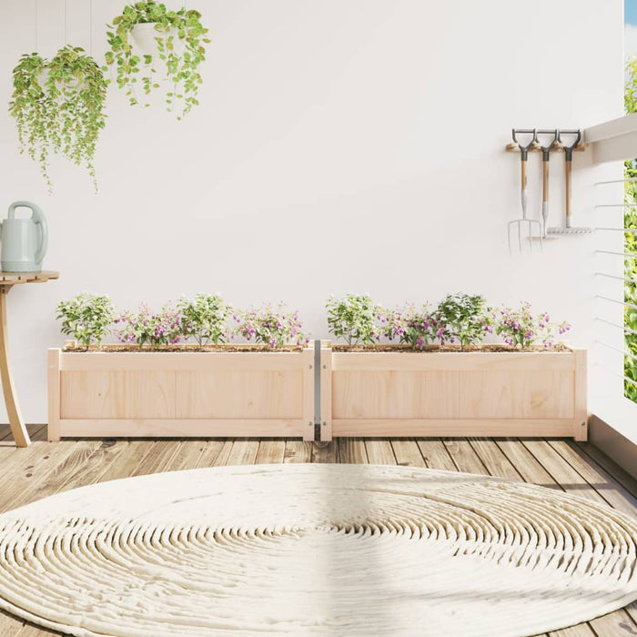 Jardiniere de grădină, 2 buc., lemn masiv de pin - WALTI WALTI