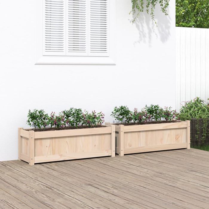 Jardiniere de grădină, 2 buc., lemn masiv de pin - WALTI WALTI