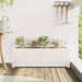 Jardinieră de grădină, alb, 90x31x31 cm, lemn masiv de pin - WALTI WALTI