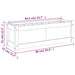 Jardinieră de grădină, alb, 90x31x31 cm, lemn masiv de pin - WALTI WALTI