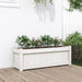 Jardinieră de grădină, alb, 90x31x31 cm, lemn masiv de pin - WALTI WALTI