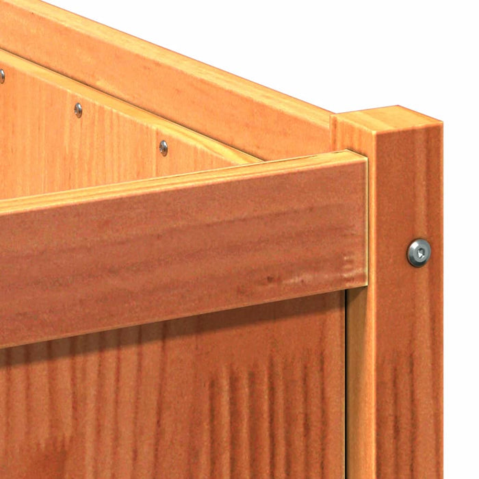 Jardinieră de grădină, maro ceruit, 90x50x50 cm, lemn masiv pin - WALTI WALTI