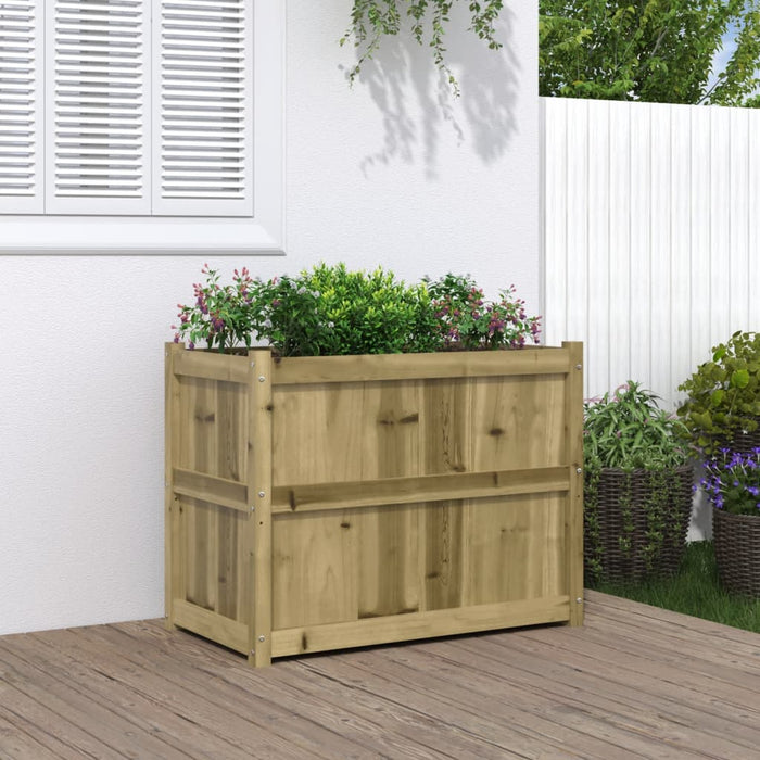 Jardinieră de grădină, 90x50x70 cm, lemn de pin impregnat - WALTI WALTI