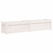 Jardinieră de grădină, alb, 150x31x31 cm, lemn masiv de pin - WALTI WALTI