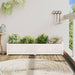 Jardinieră de grădină, alb, 150x31x31 cm, lemn masiv de pin - WALTI WALTI