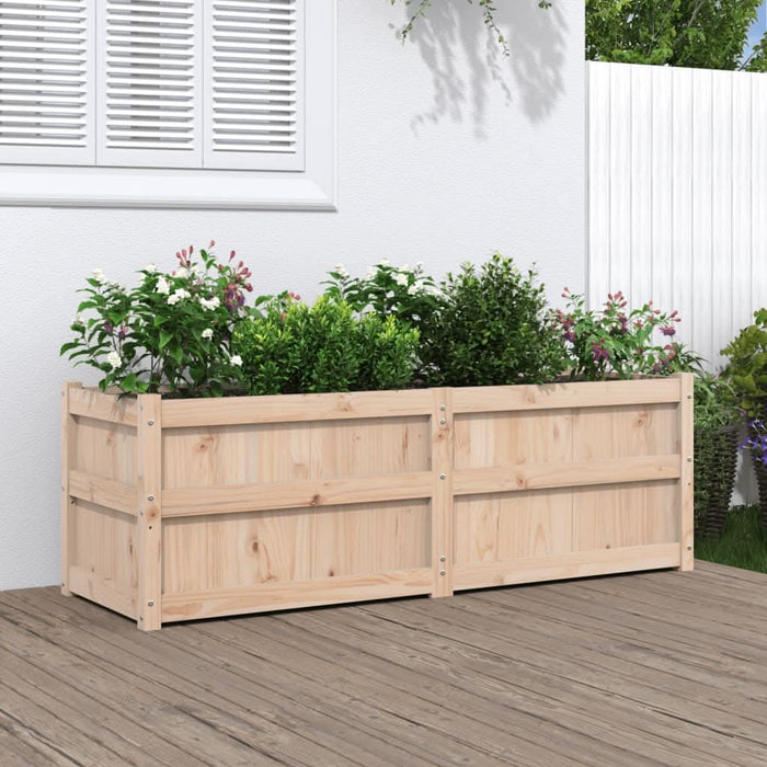 Jardinieră de grădină, 150x50x50 cm, lemn masiv de pin - WALTI WALTI
