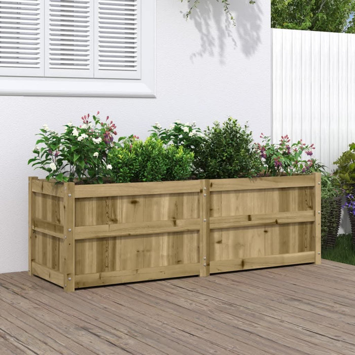 Jardinieră de grădină, 150x50x50 cm, lemn de pin impregnat - WALTI WALTI