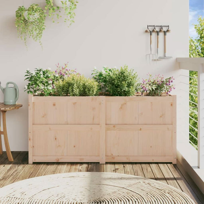 Jardinieră de grădină, 150x50x70 cm, lemn masiv de pin - WALTI WALTI