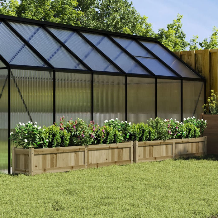 Jardiniere de gradina , 2 buc., lemn de pin impregnat - WALTI WALTI