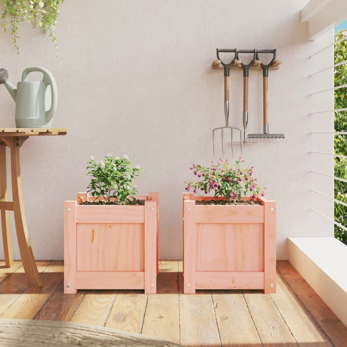 Jardiniere de grădină, 2 buc., lemn masiv douglas WALTI