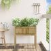 Jardinier de grădină cu picioare, 70x31x70 cm, lemn pin tratat - WALTI WALTI