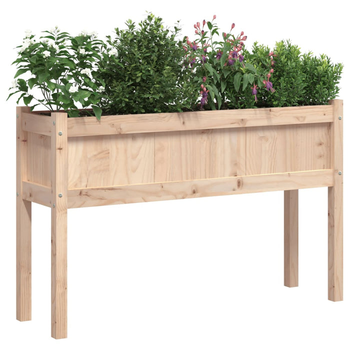Jardinieră de grădină cu picioare 110x31x70cm lemn masiv de pin - WALTI WALTI