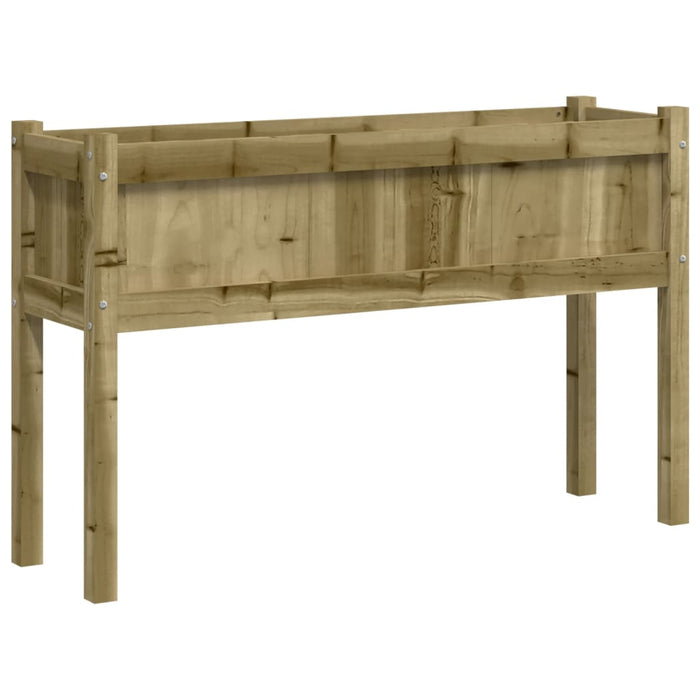 Jardinier de grădină cu picioare, 110x31x70 cm, lemn pin tratat - WALTI WALTI