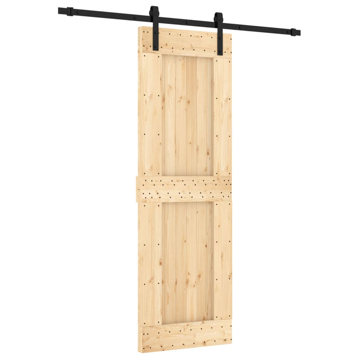 Ușă glisantă cu set de feronerie 70x210 cm, lemn masiv de pin - WALTI WALTI