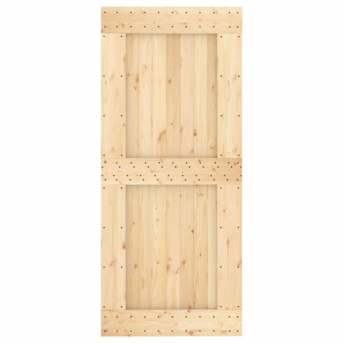 Ușă glisantă cu set feronerie, 90x210 cm, lemn masiv de pin - WALTI WALTI