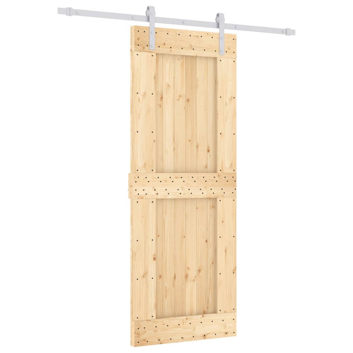 Ușă glisantă cu set de feronerie 80x210 cm, lemn masiv de pin - WALTI WALTI