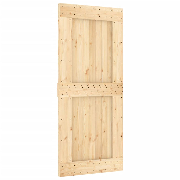 Ușă glisantă cu set feronerie, 90x210 cm, lemn masiv de pin - WALTI WALTI