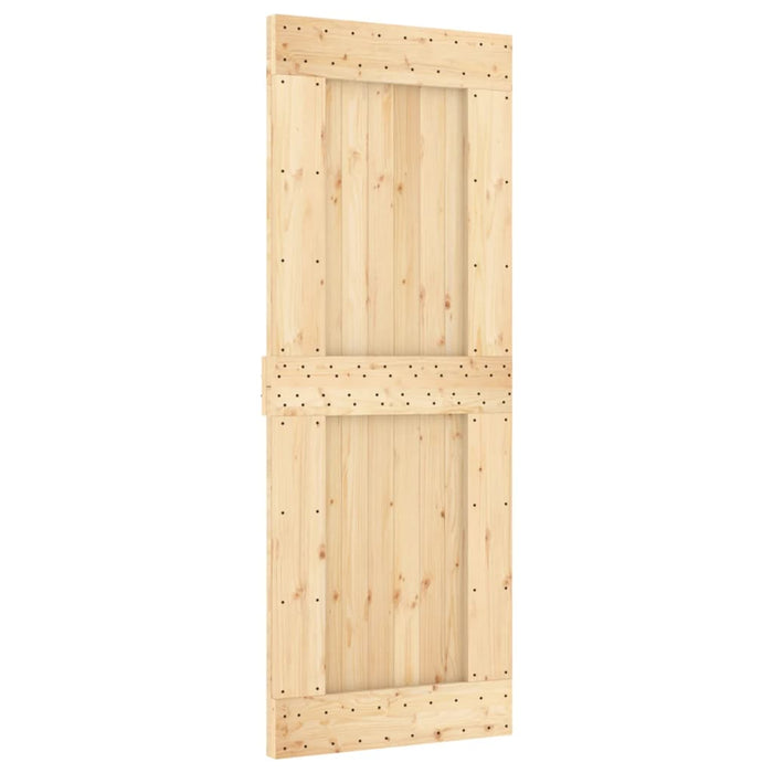 Ușă glisantă cu set de feronerie 80x210 cm, lemn masiv de pin - WALTI WALTI