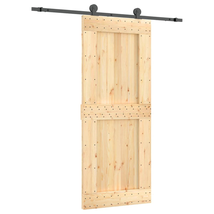 Ușă glisantă cu set de feronerie 85x210 cm, lemn masiv de pin - WALTI WALTI