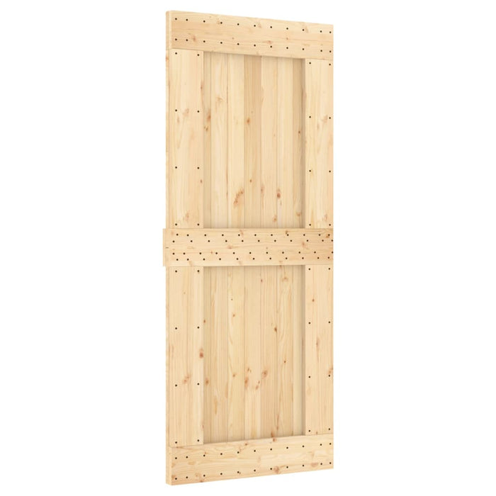 Ușă glisantă cu set de feronerie 85x210 cm, lemn masiv de pin - WALTI WALTI