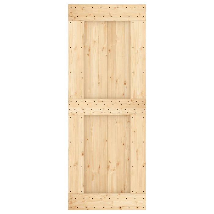 Ușă glisantă cu set de feronerie 80x210 cm, lemn masiv de pin - WALTI WALTI