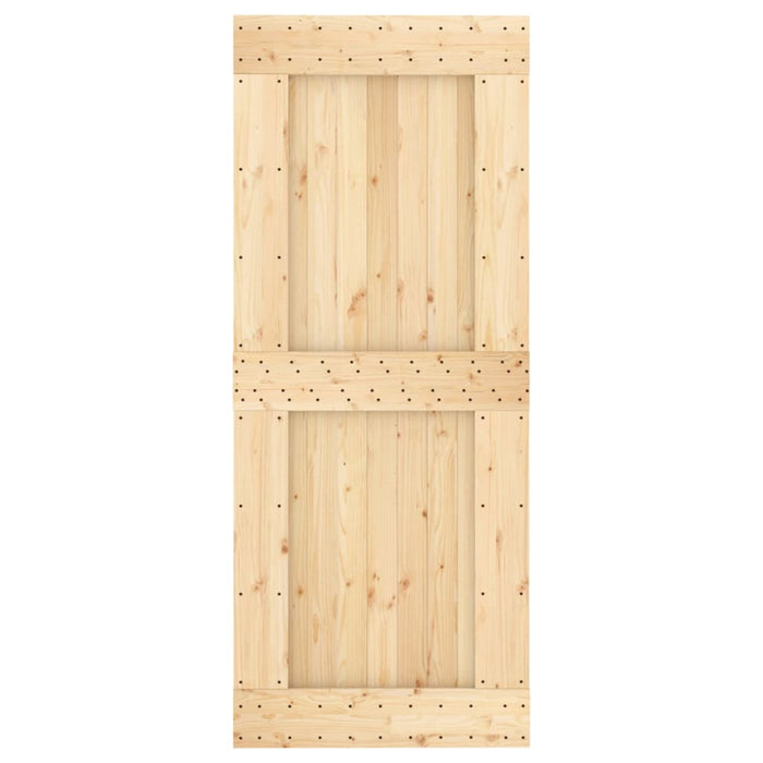 Ușă glisantă cu set de feronerie 85x210 cm, lemn masiv de pin - WALTI WALTI