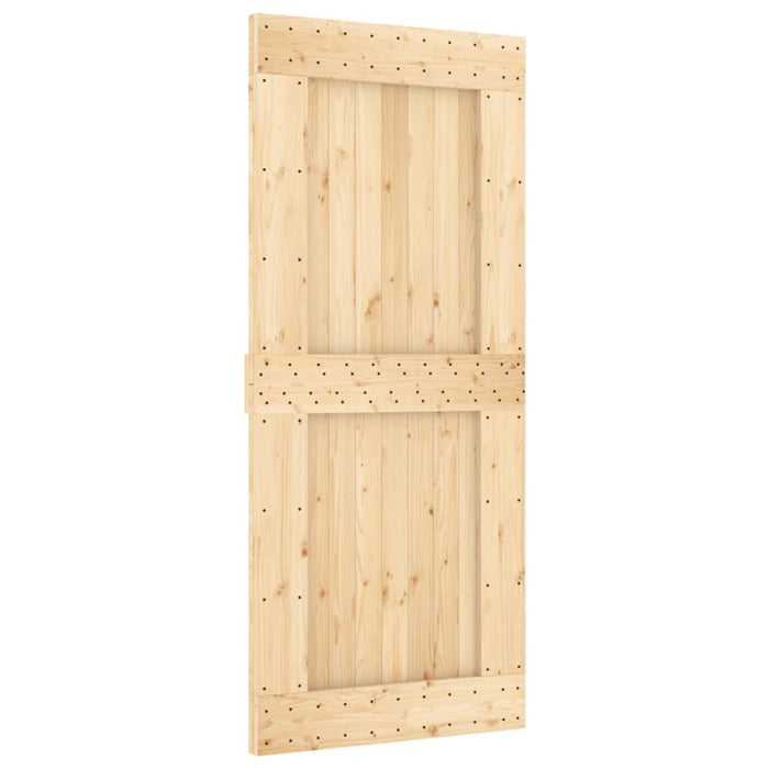 Ușă glisantă cu set feronerie, 90x210 cm, lemn masiv de pin - WALTI WALTI