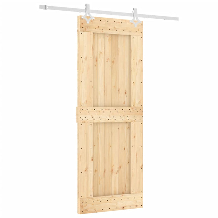 Ușă glisantă cu set de feronerie 80x210 cm, lemn masiv de pin - WALTI WALTI