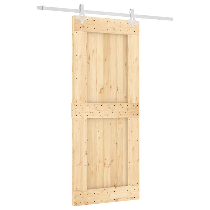 Ușă glisantă cu set de feronerie 85x210 cm, lemn masiv de pin - WALTI WALTI