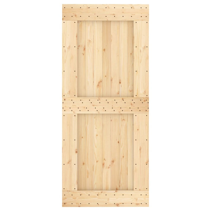 Ușă glisantă cu set feronerie, 90x210 cm, lemn masiv de pin - WALTI WALTI