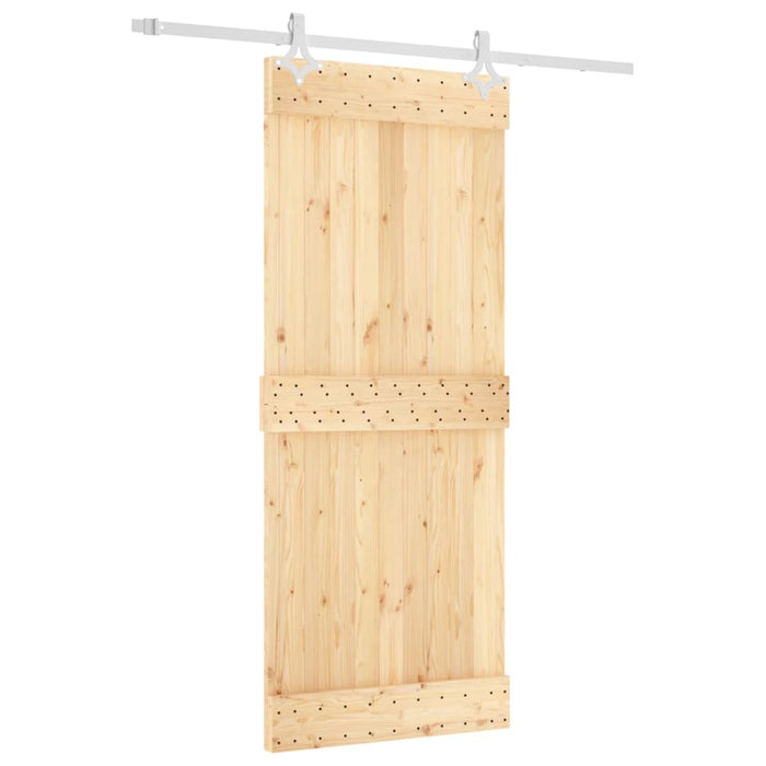 Ușă glisantă cu set de feronerie 85x210 cm, lemn masiv de pin - WALTI WALTI