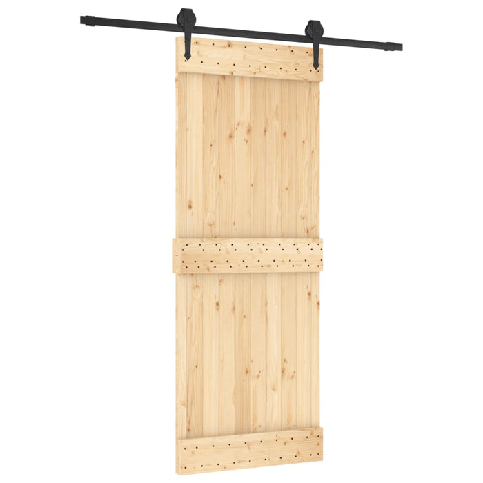 Ușă glisantă cu set de feronerie 80x210 cm, lemn masiv de pin - WALTI WALTI