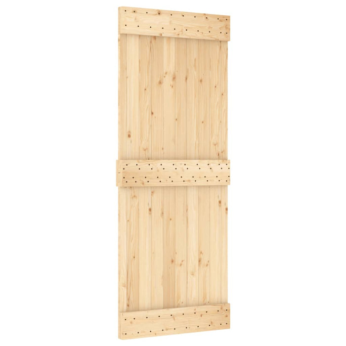 Ușă glisantă cu set de feronerie 80x210 cm, lemn masiv de pin - WALTI WALTI