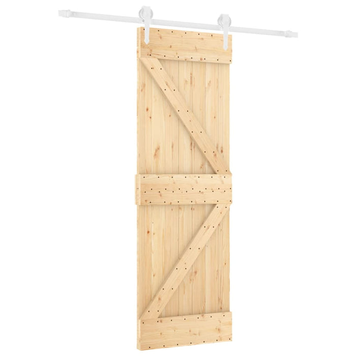 Ușă glisantă cu set de feronerie 70x210 cm, lemn masiv de pin - WALTI WALTI