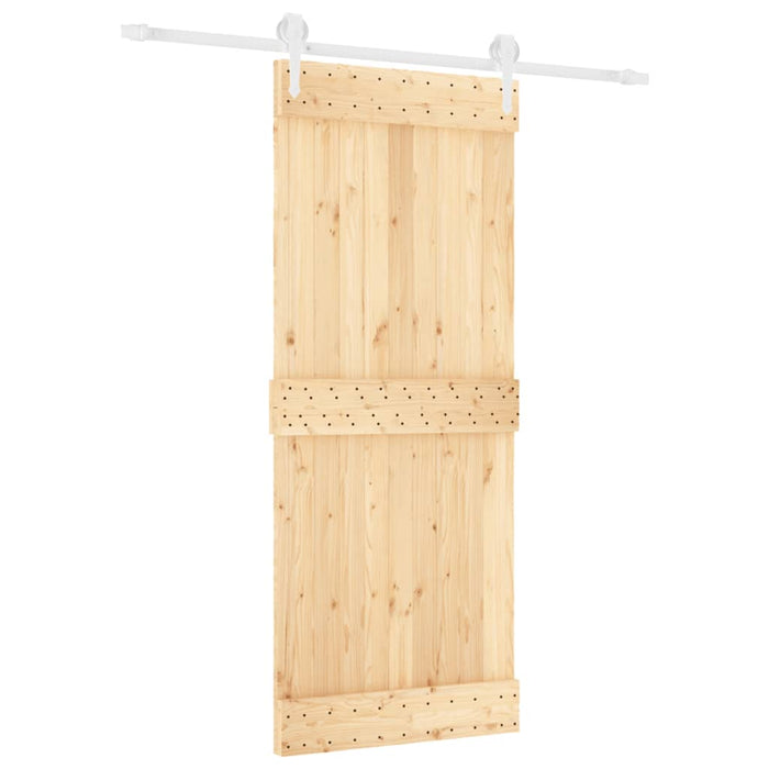 Ușă glisantă cu set de feronerie 85x210 cm, lemn masiv de pin - WALTI WALTI