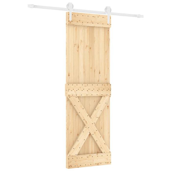 Ușă glisantă cu set de feronerie 70x210 cm, lemn masiv de pin - WALTI WALTI