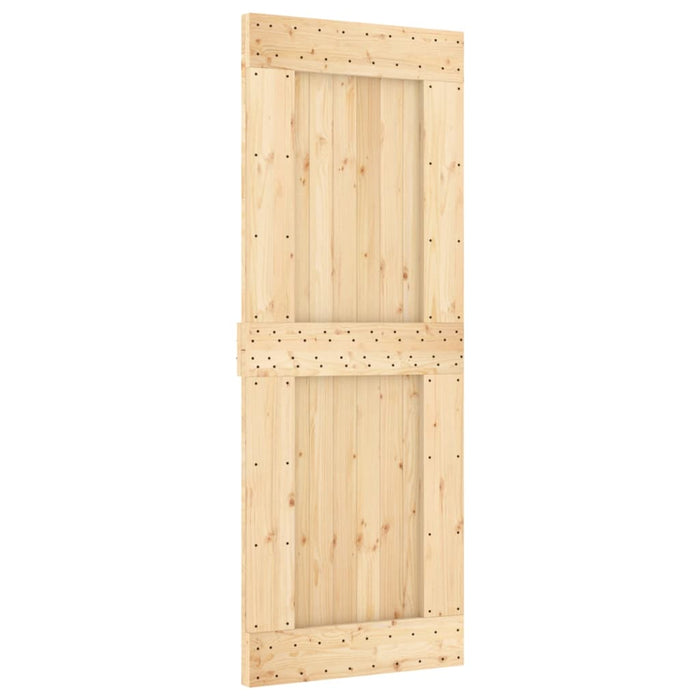 Ușă glisantă cu set de feronerie 80x210 cm, lemn masiv de pin - WALTI WALTI