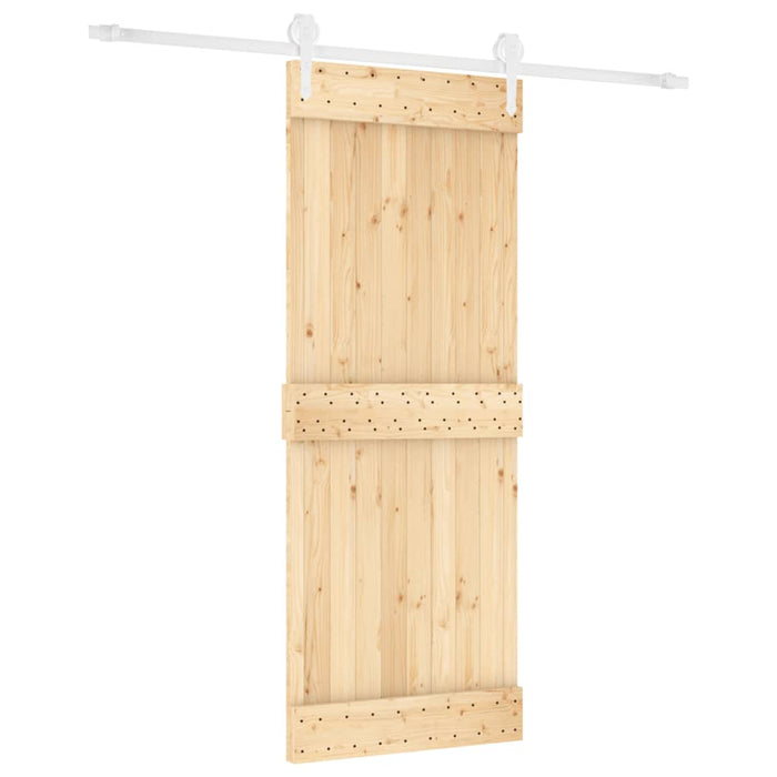 Ușă glisantă cu set de feronerie 80x210 cm, lemn masiv de pin - WALTI WALTI