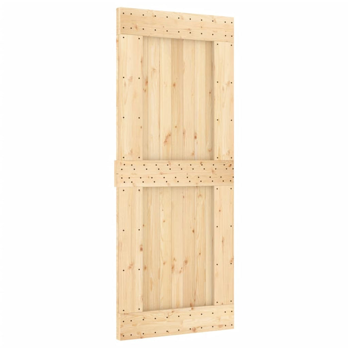 Ușă glisantă cu set de feronerie 85x210 cm, lemn masiv de pin - WALTI WALTI