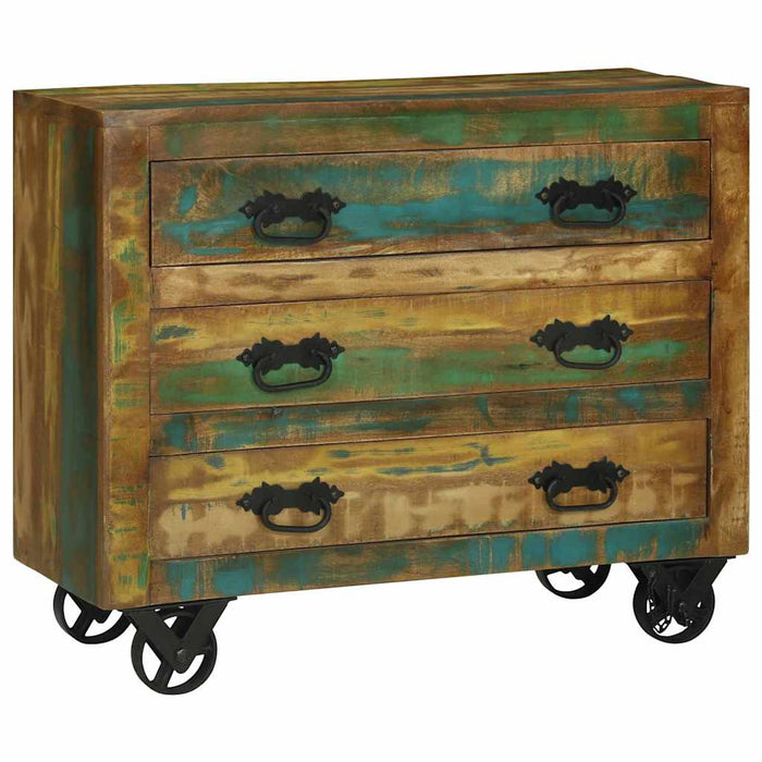 Bufet cu sertar Maro 80 x 30 x 65 cm Lemn recuperat masiv WALTI