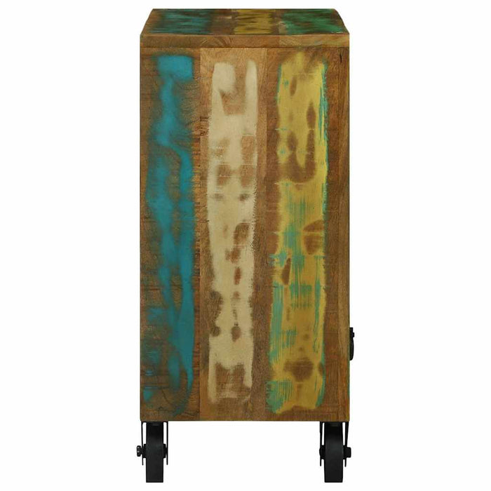 Bufet cu sertar Maro 80 x 30 x 65 cm Lemn recuperat masiv WALTI