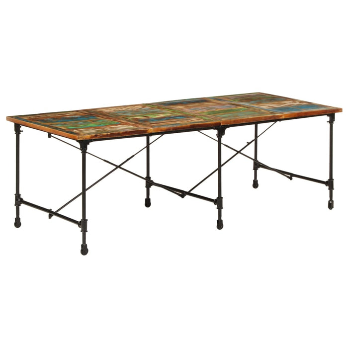 Masă de bucătărie, 220x90x77 cm, lemn masiv reciclat WALTI